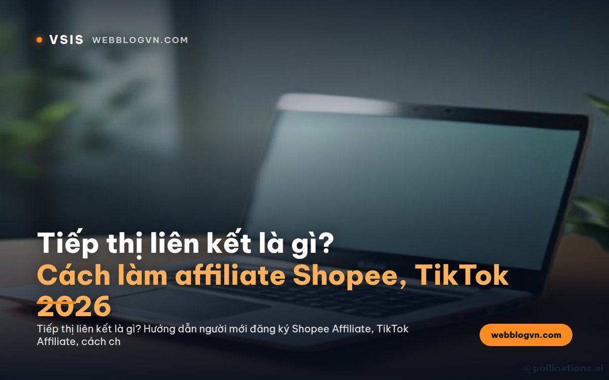Tiếp thị liên kết là gì? Cách làm affiliate Shopee, TikTok 2026