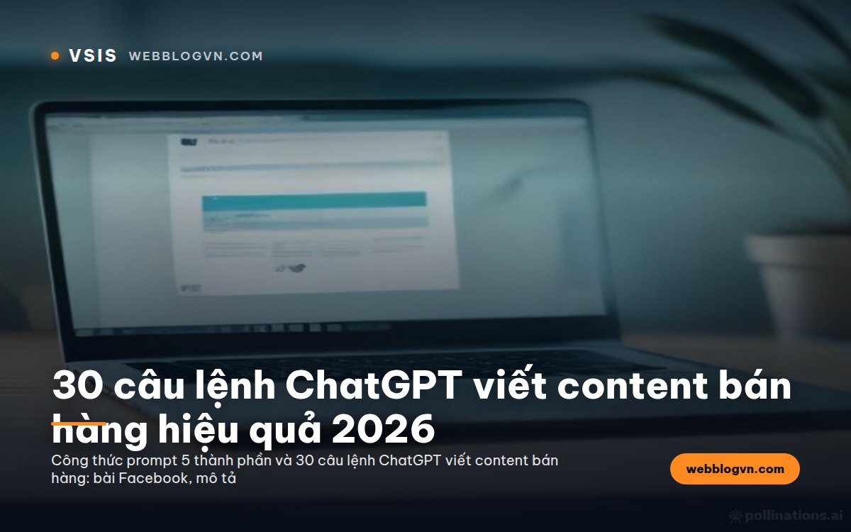 30 câu lệnh ChatGPT viết content bán hàng hiệu quả 2026