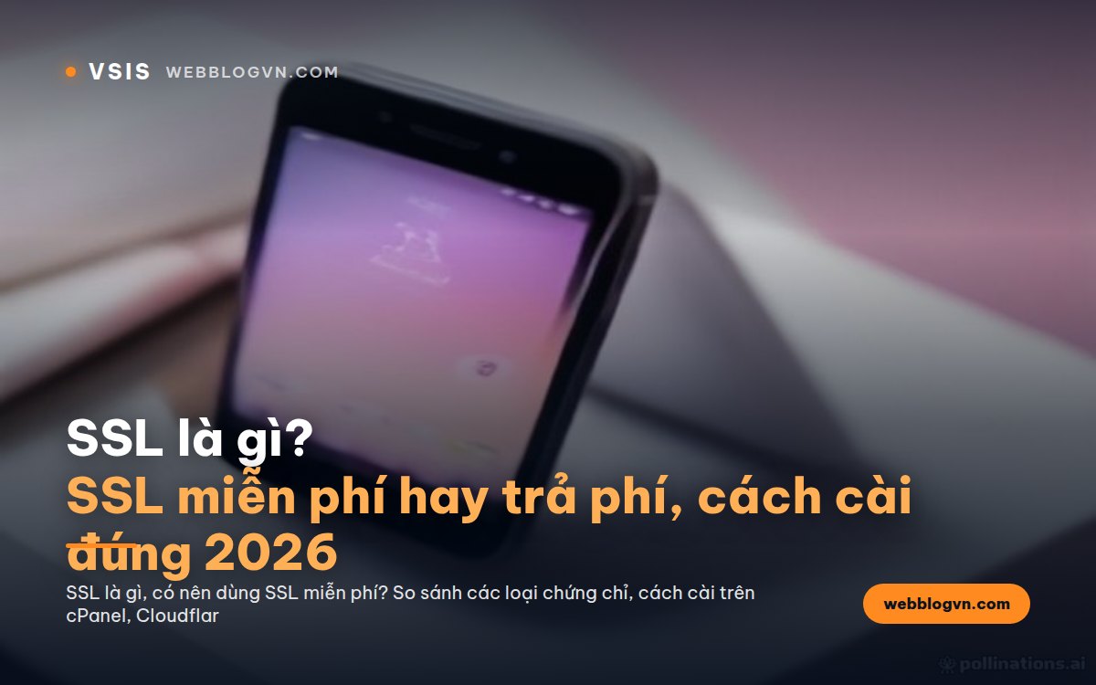 SSL là gì? SSL miễn phí hay trả phí, cách cài đúng 2026